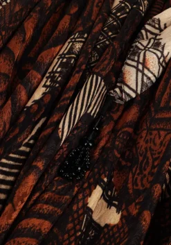 MES DEMOISELLES e midi jurk abbey bruin Best