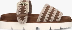 MOU e slippers bio sandal buckle strap bruin Hot