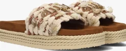 MOU e slippers monoband rope sandal fringes bruin Clearance