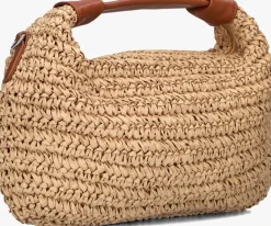 NÚNOO e núnoo schoudertas dandy raffia bruin Outlet
