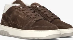 NUBIKK e lage sneakers basket court fur bruin Sale