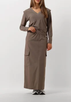PENN & INK e maxirok 540 skirt bruin Outlet