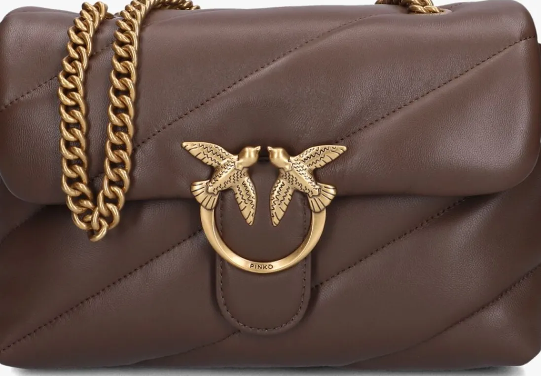 PINKO e schoudertas love puff classic bruin Best