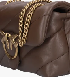 PINKO e schoudertas love puff mini bruin Clearance