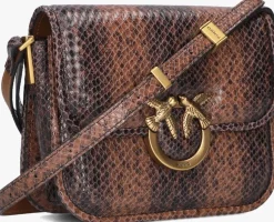 PINKO e schoudertas love box bag fl mini pelle bruin Online