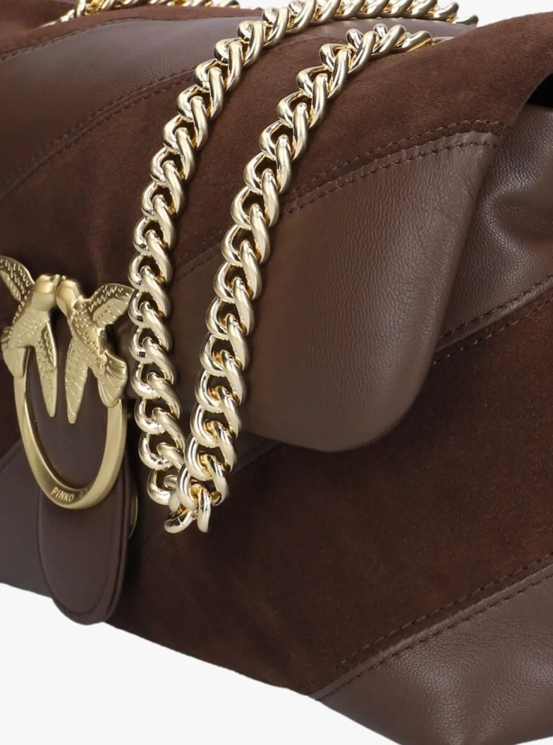 PINKO e schoudertas love puff classic bruin Clearance