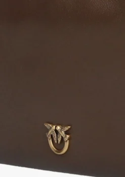 PINKO e schoudertas double mini bruin New