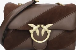 PINKO e schoudertas love puff mini bruin Discount