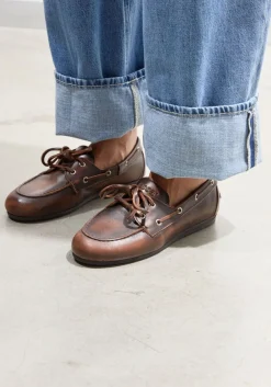 POSA e mocassins boat loafer brushed bruin Hot