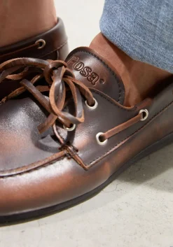 POSA e mocassins boat loafer brushed bruin Hot