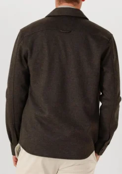 PROFUOMO e overshirt overshirt cutaway knitted bruin New