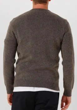 PROFUOMO e trui pullover crew neck woolblend bruin Online