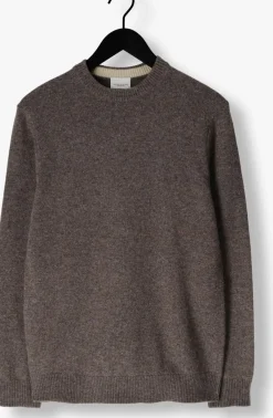 PROFUOMO e trui pullover crew neck woolblend bruin Online