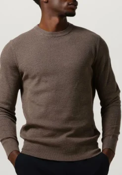 PROFUOMO e trui pullover crew neck bruin Online