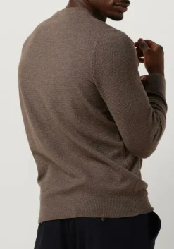 PROFUOMO e trui pullover crew neck bruin Online