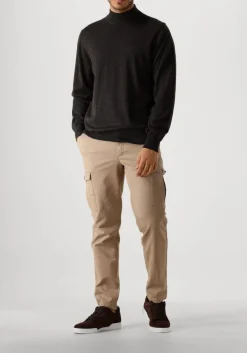 PROFUOMO e trui pullover mock bruin