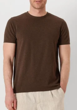 PROFUOMO e t-shirt t-shirt crew neck ss bruin New