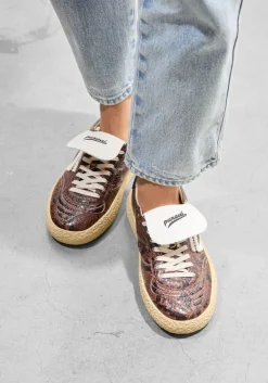 PURAAI e lage sneakers 4.05 polly tab bruin Discount