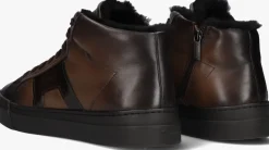 SANTONI e hoge sneakers led vacht mid sneaker bruin Best