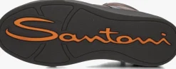 SANTONI e hoge sneakers led vacht mid sneaker bruin Best