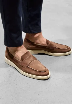 SANTONI e instappers revolve bruin Clearance