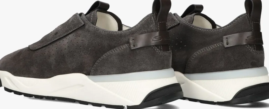 SANTONI e lage sneakers sue unlined runner bruin