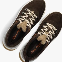 SANTONI e lage sneakers 61432 bruin New