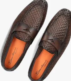 SANTONI e loafers gwendal bruin Discount
