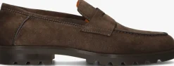 SANTONI e loafers sue penny loafer gz bruin New