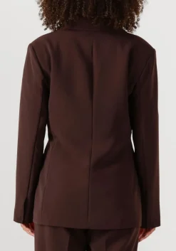 SECOND FEMALE e blazer fique fitted blazer bruin