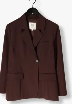 SECOND FEMALE e blazer fique fitted blazer bruin