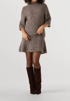 SECOND FEMALE e minirok emmalou knit skirt bruin Online