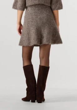 SECOND FEMALE e minirok emmalou knit skirt bruin Online