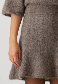 SECOND FEMALE e minirok emmalou knit skirt bruin Online