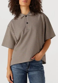 SECOND FEMALE e t-shirt norman ss polo bruin New