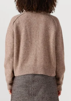 SECOND FEMALE e vest banja knit raglan cardigan bruin Clearance