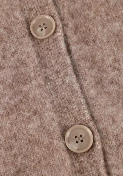 SECOND FEMALE e vest banja knit raglan cardigan bruin Clearance