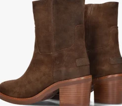 SHABBIES e enkellaarsjes puk ankie bruin Clearance