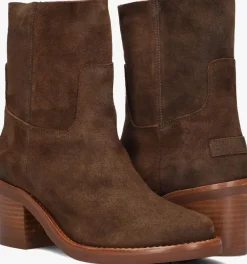 SHABBIES e enkellaarsjes puk ankie bruin Clearance