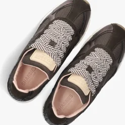 SHABBIES e lage sneakers celia race bruin