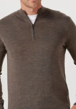 STEFANO LAURAN e trui half zip anders bruin New