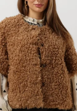 SUMMUM e gilet jacket faux fur bruin Clearance