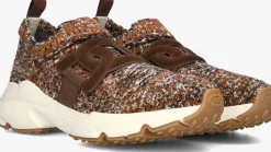 TOD'S e lage sneakers knit sneaker bruin Clearance
