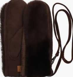 UGG e handschoenen exposed sheepskin mitten bruin
