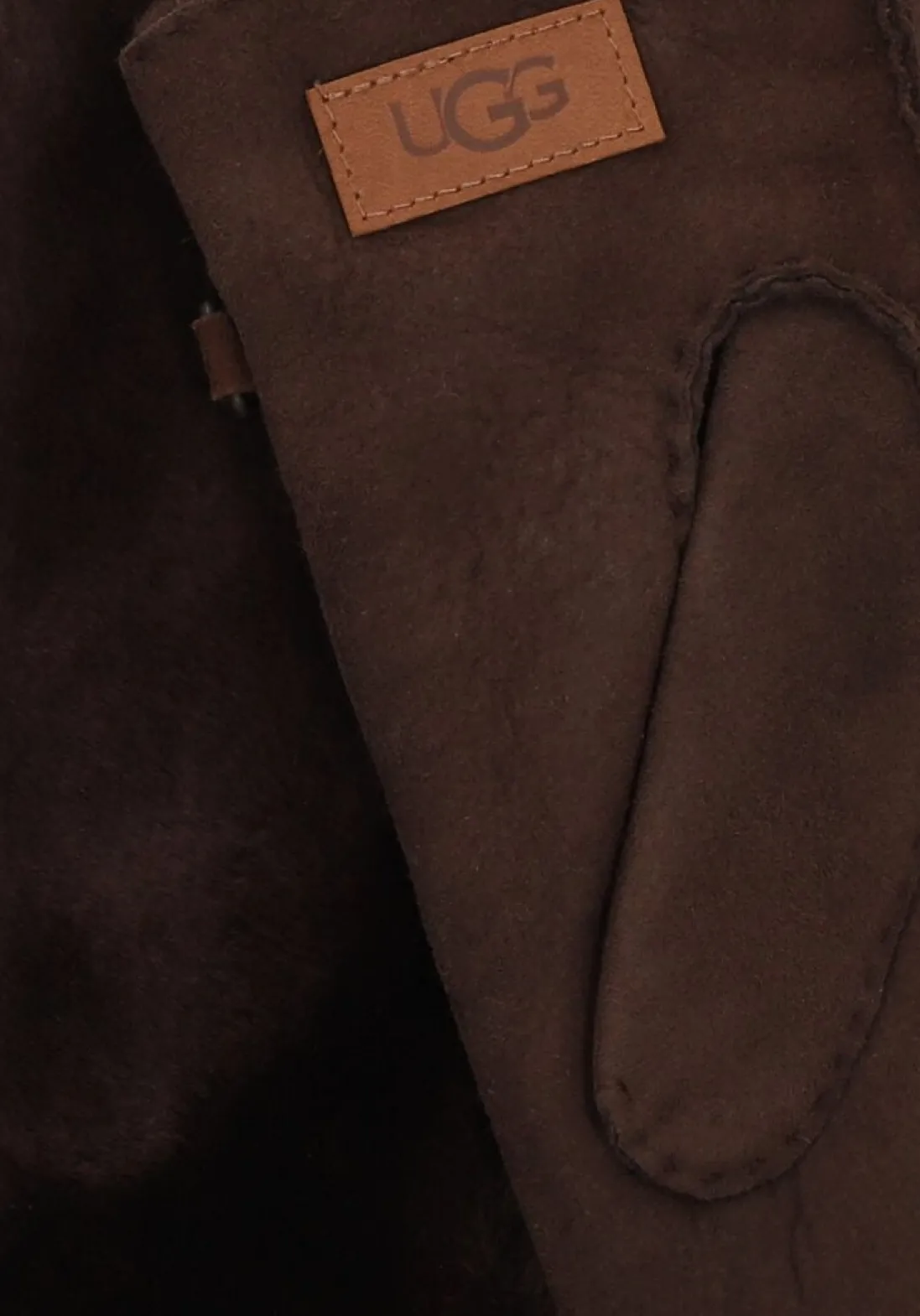 UGG e handschoenen exposed sheepskin mitten bruin