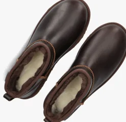 UGG e vachtlaarzen classic ultr mini lthr bruin Clearance