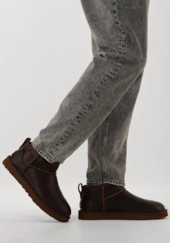 UGG e vachtlaarzen classic ultr mini lthr bruin Clearance