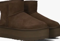 UGG e vachtlaarzen w classic mini platform bruin Best