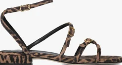 UNISA e platte sandalen chisun bruin Online