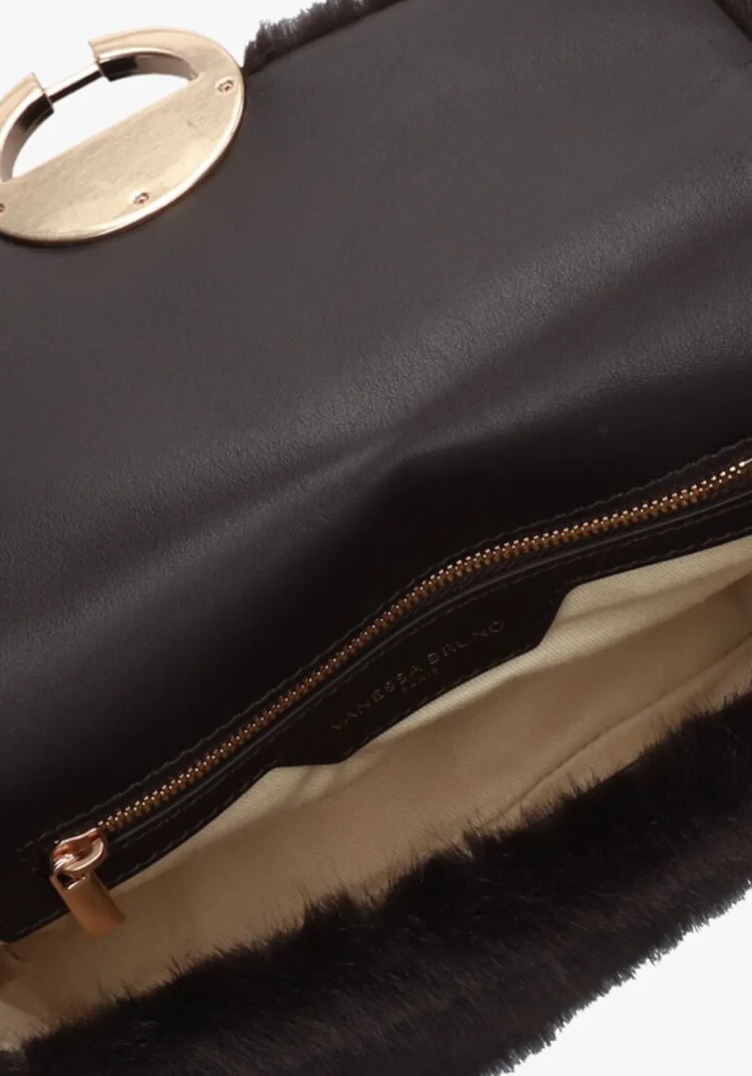 VANESSA BRUNO e schoudertas moon moyen bruin New